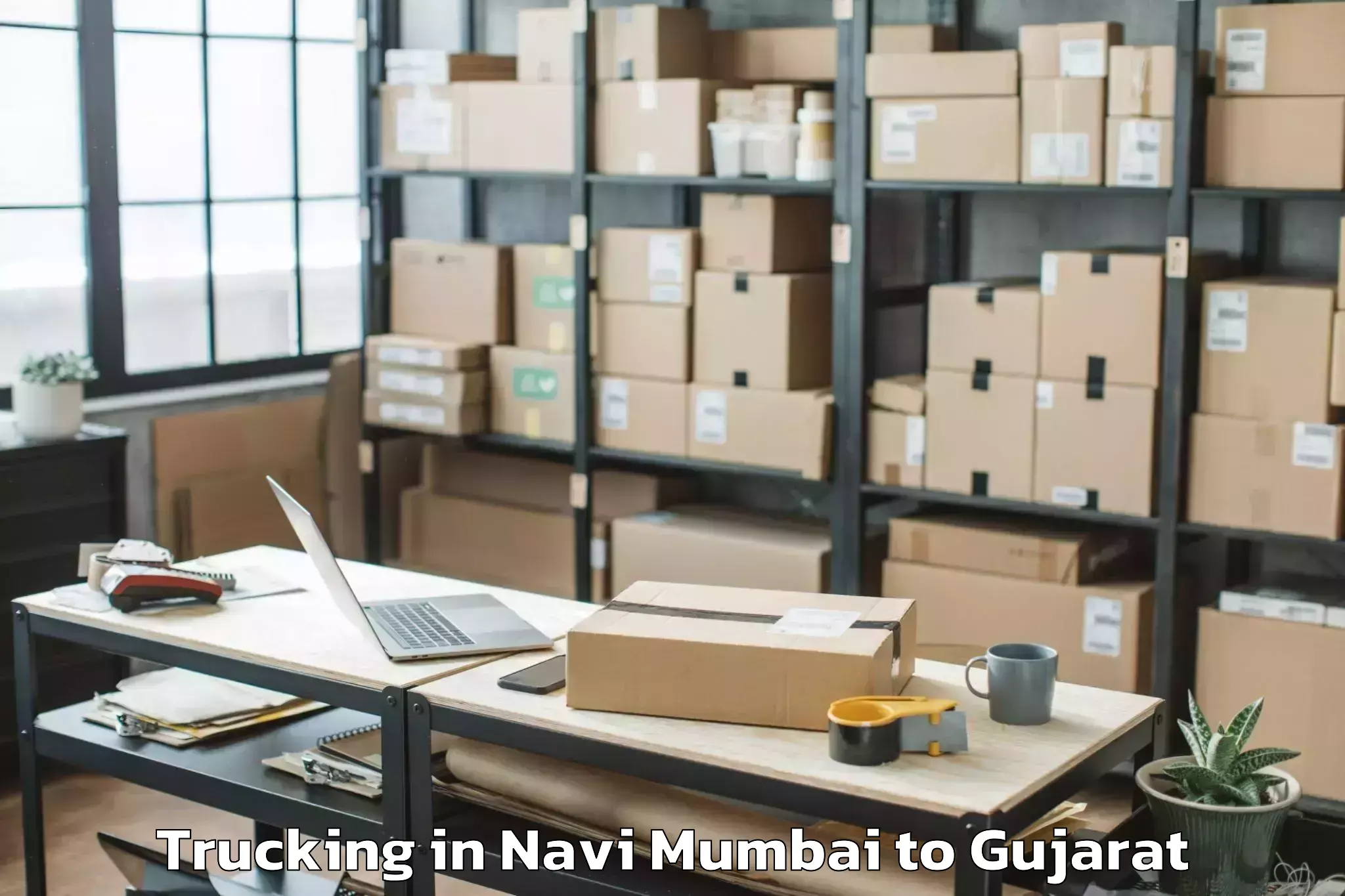 Easy Navi Mumbai to Swarnim Startup And Innovation Trucking Booking